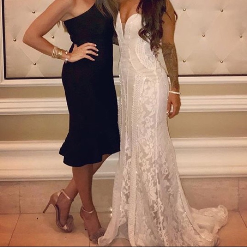 Stunning Couture Lace Gown, Wedding Dress Pageant